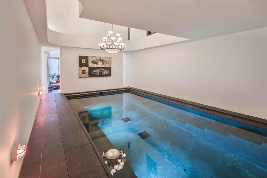 The West Village duplex comes with is very own inside pool.