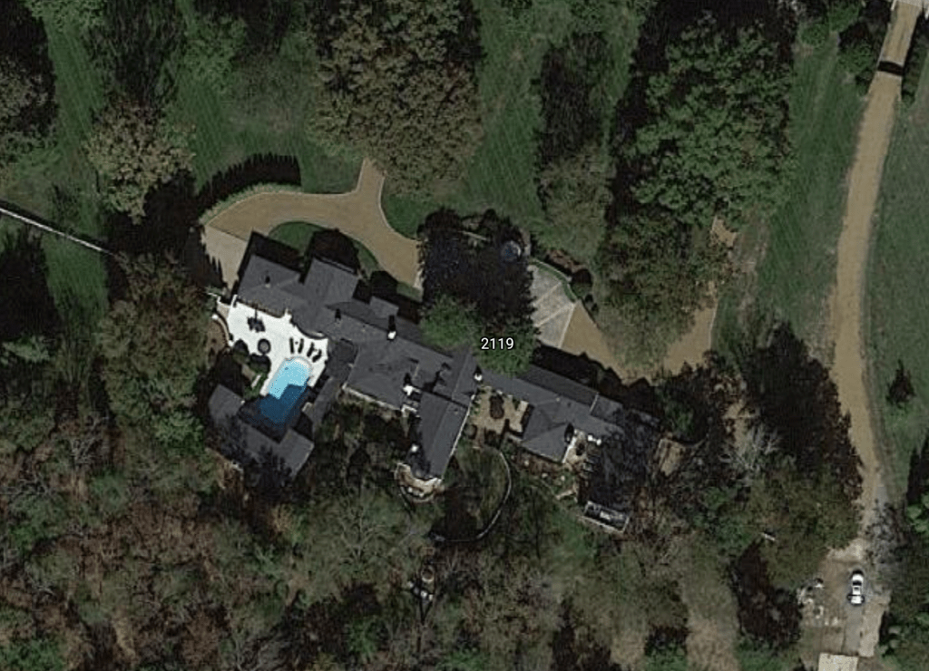 An aerial of the Nashville property.