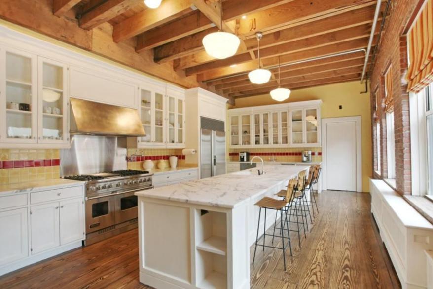 The second kitchen after expanding her New York City properties.