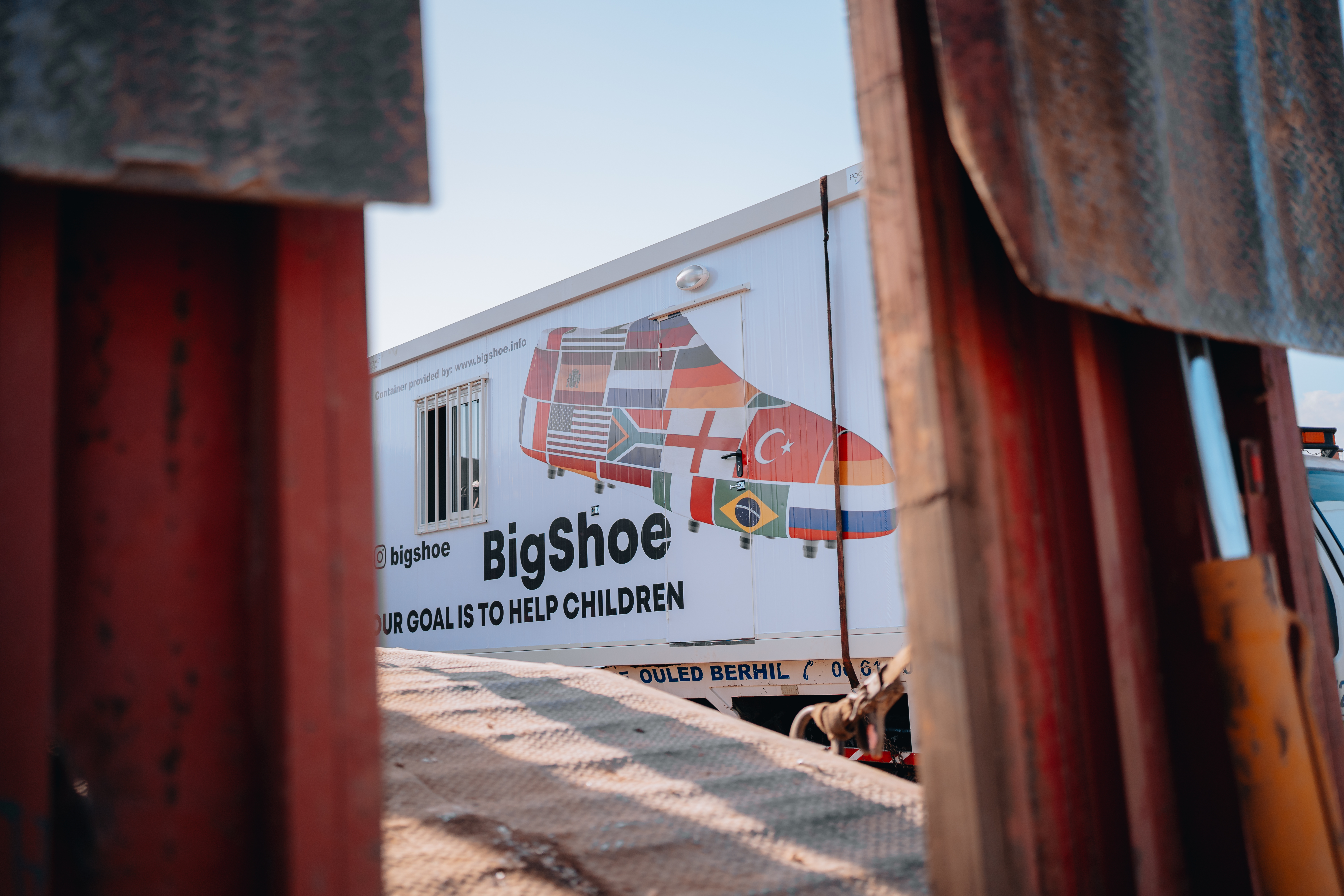 Saka is working with the charity BigShoe