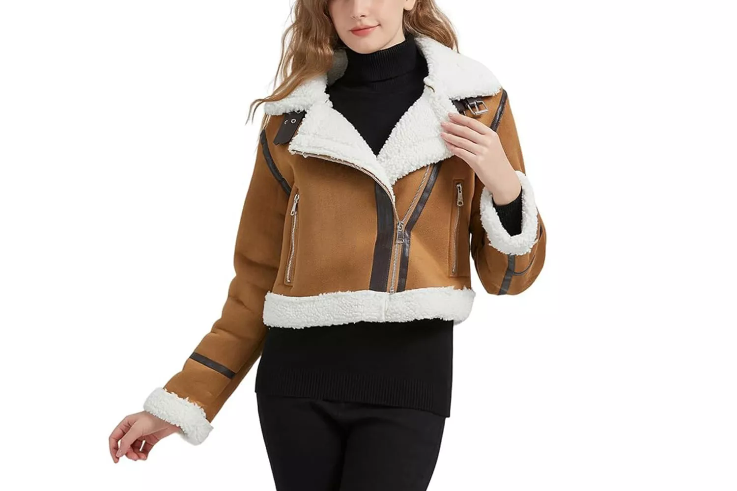 Amazon GRAN ORIENTE Short Faux Leather Jacket