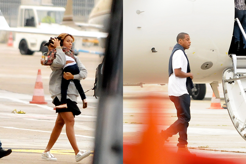 BEYONCÉ LEGION on X: "Beyoncé, Jay Z & Blue boarding their private plane and leaving Paris today. http://t.co/YSDjHYoVRW" / X