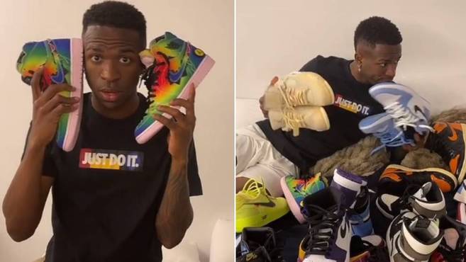 Real Madrid - La Liga: Vinicius shows off his impressive shoe collection on  TikTok | Marca