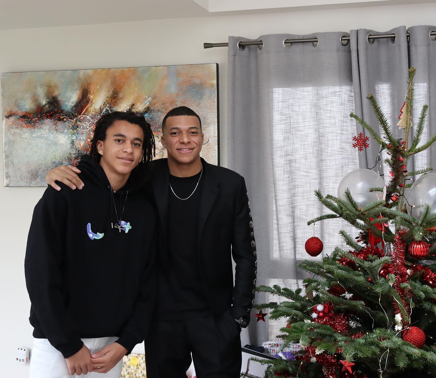 Paris Saint-Germain superstar Kylian Mbappe shared some Christmas cheer