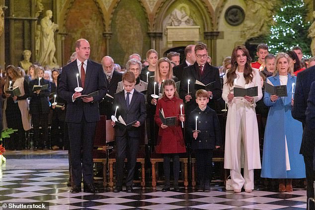 The Wales' were joined by other senior members of the royal family such as Sophie, Duchess of Edinburgh