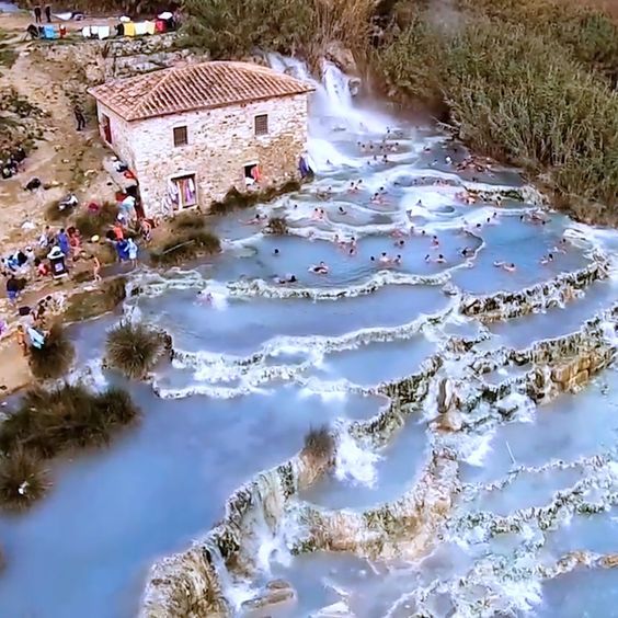 Cascate del Mulino, Italy - natural hot springs #travel #travelphotography  | Hot springs, Wonders of the world, Italy