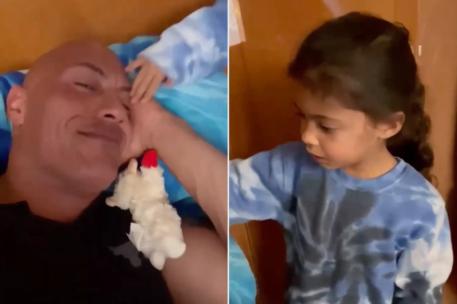 Dwayne Johnson Shares Video of Daughter Singing While He Tries to Take a Nap: 'I'll Sleep Next Year'