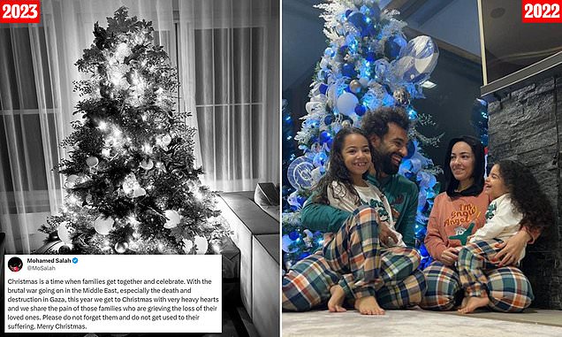 Liverpool star, Mohamed Salah faces backlash from Muslim fans after posting a photo of a Christmas tree 1