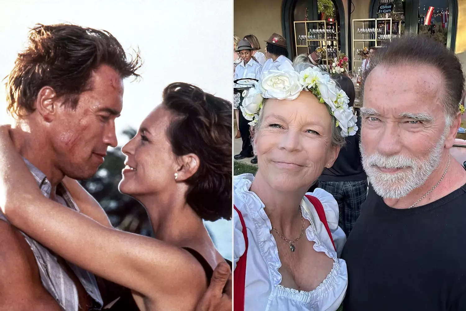 Jamie Lee Curtis Reunites with 'True Lies' Costar Arnold Schwarzenegger, Calls Him the 'GOAT' (Brenton)