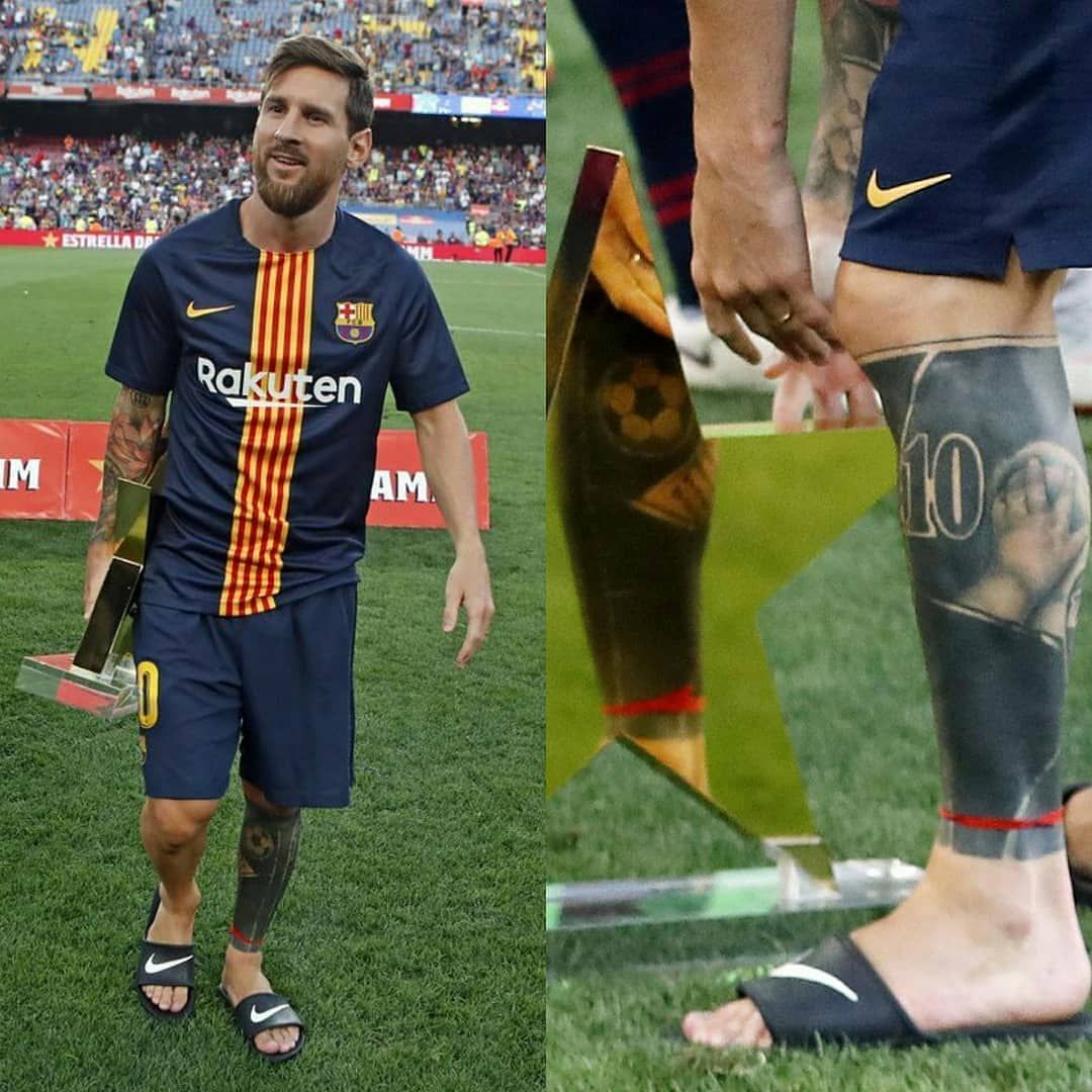 Lionel Messi is still wearing the red ribbon which a journalist gave him at  the World Cup 2018. @leomessi  . . #En… | Lionel messi, Messi, Lionel  messi family