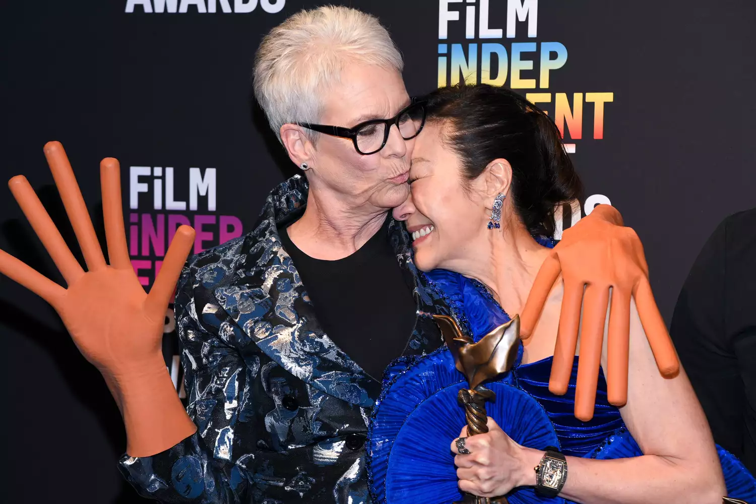 Jamie Lee Curtis and Michelle Yeoh The Independent Spirit Awards, Press Room, Los Angeles, California, USA - 04 Mar 2023