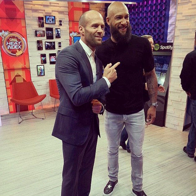 Tim Howard posted an Instagram picture of his meeting with British movie star Jason Statham