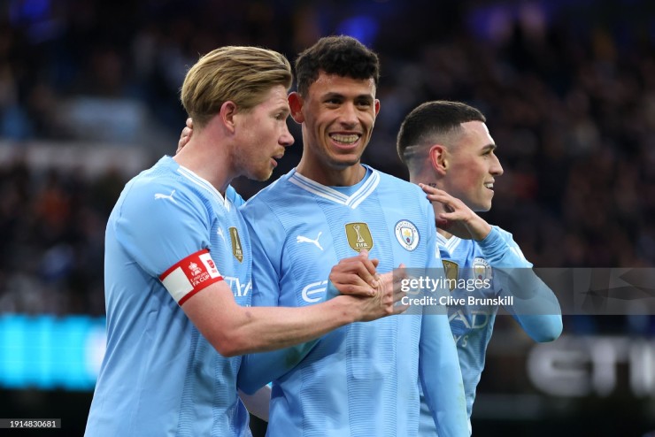 Man City - Huddersfield football results: Great 5 goals, De Bruyne makes impressive return (FA Cup) - 1