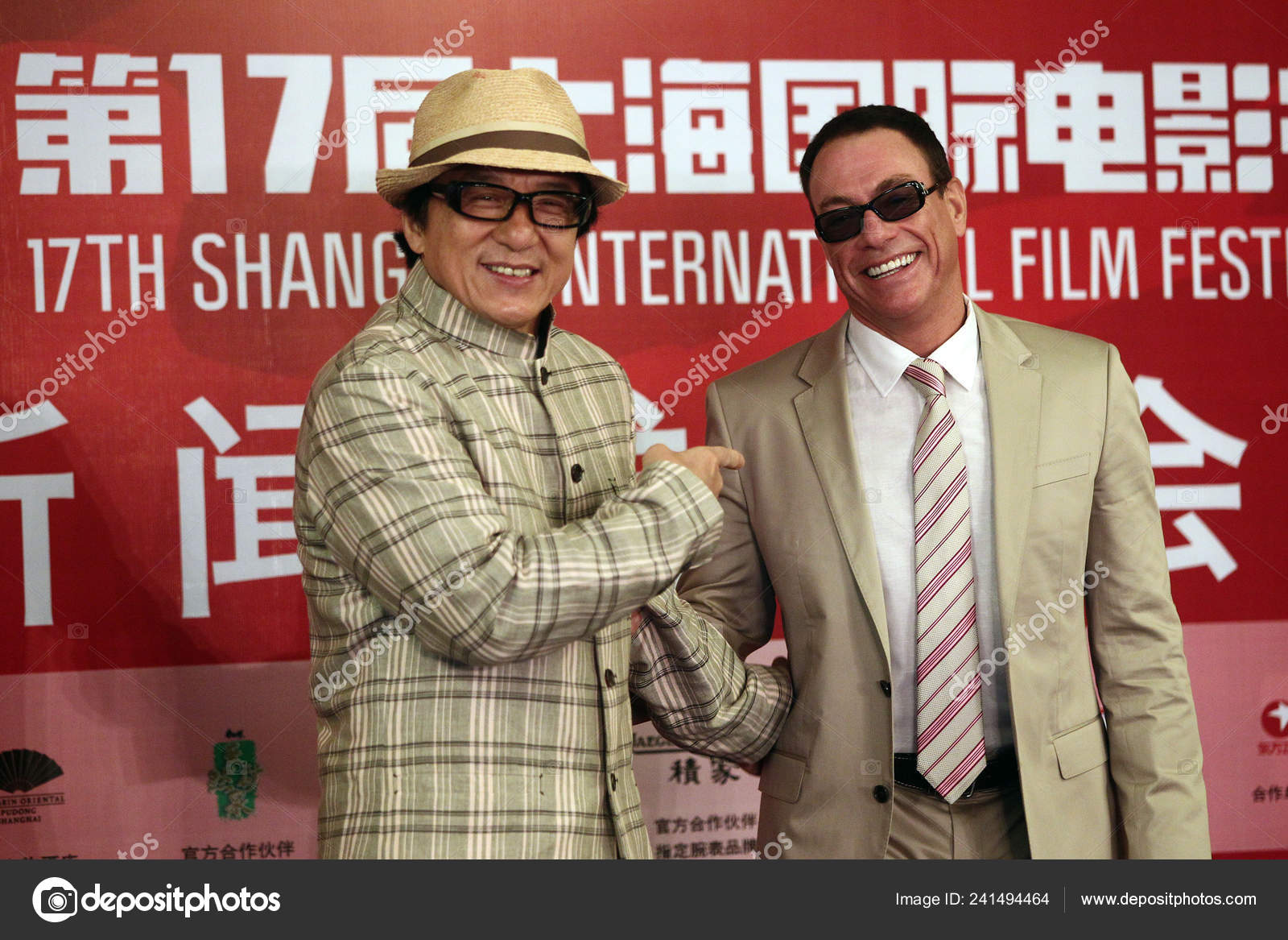 Hong Kong Actor Jackie Chan Left Hollywood Action Star Jean – Stock  Editorial Photo  ChinaImages #241494464