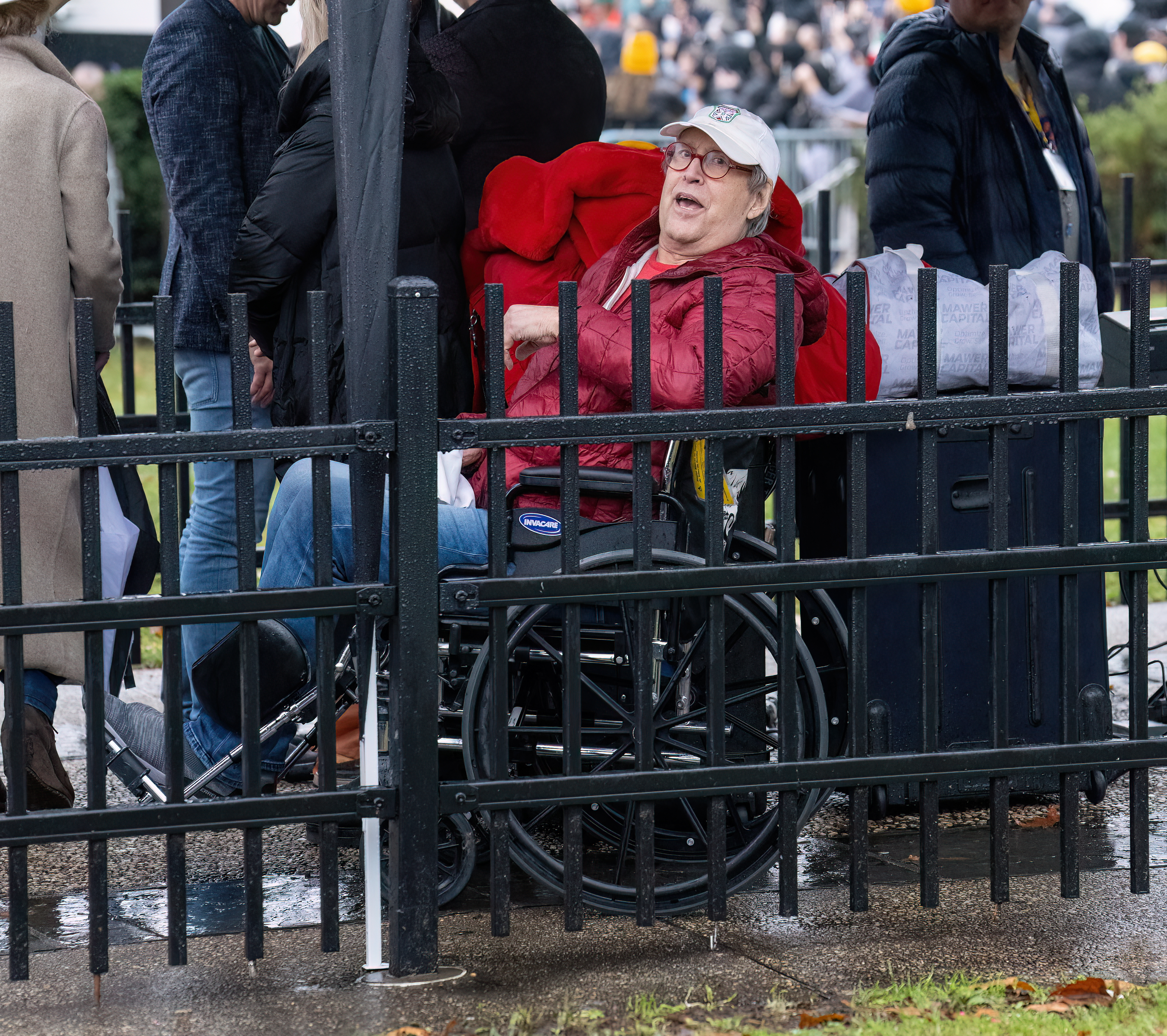 Chevy Chase was in a wheelchair when attending Rocky Day in Philadelphia