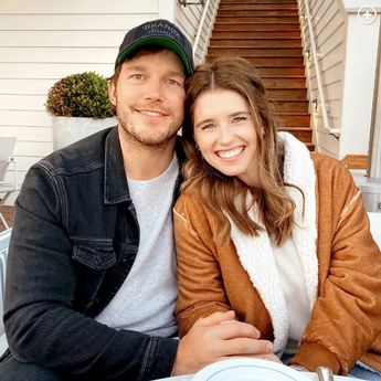 Katherine Schwarzenegger (right), pictured with her husband Chris Pratt (left), is an author