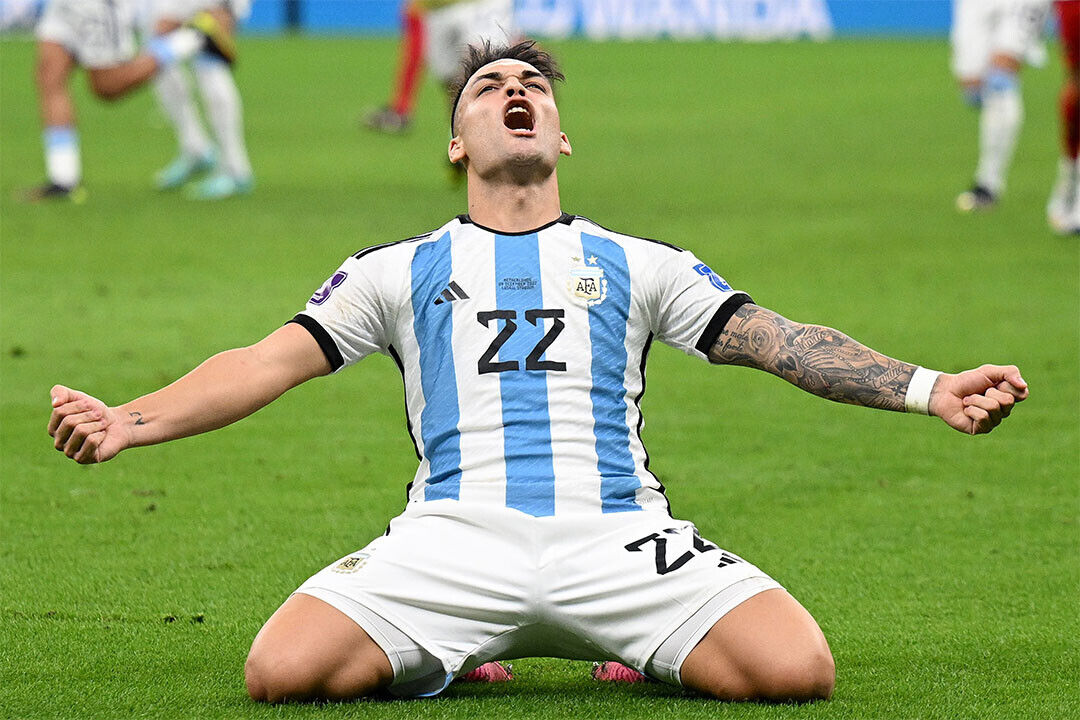 Lautaro Martinez Celebration Argentina World Cup Wall Art Home - POSTER  20"x30" | eBay