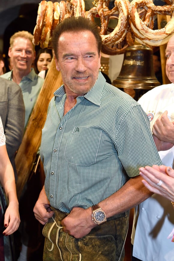 Arnold Schwarzenegger during the 29th Weisswurstparty at the Stanglwirt Hotel in Going, Austria on January 27, 2020.