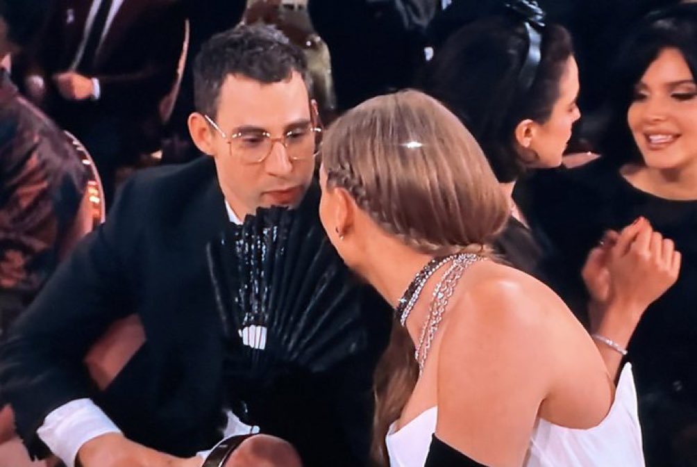 Taylor Swift with Jack Antonoff at the Grammys.