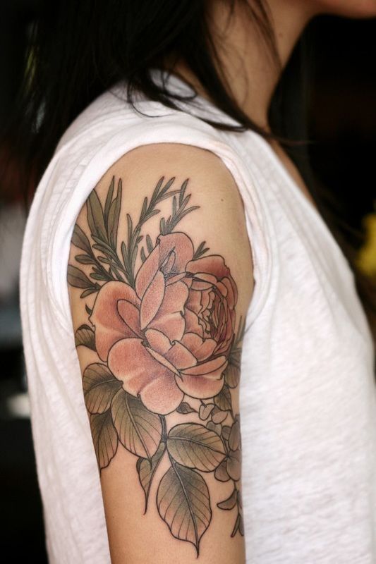 50+ Peony Tattoo Designs That Will Make Your Body a Blooming Garden - Tats  'n' Rings | Rosemary tattoo, Trendy tattoos, Beautiful tattoos