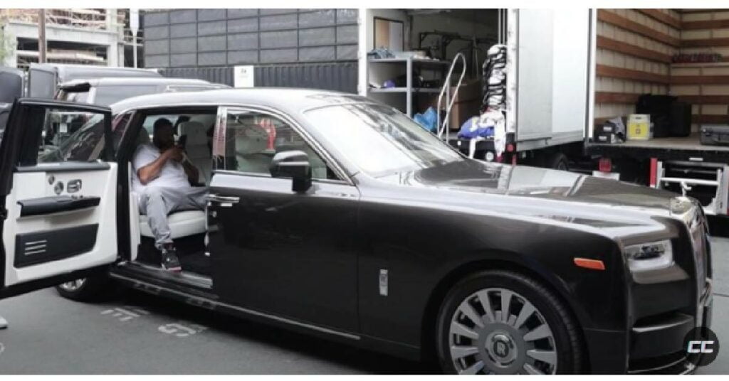 DJ Khaled with his Rolls Royce Phantom