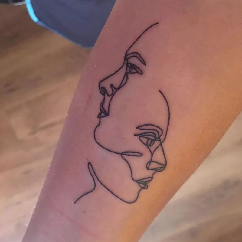 Astrology Tattoos Gemini Faces