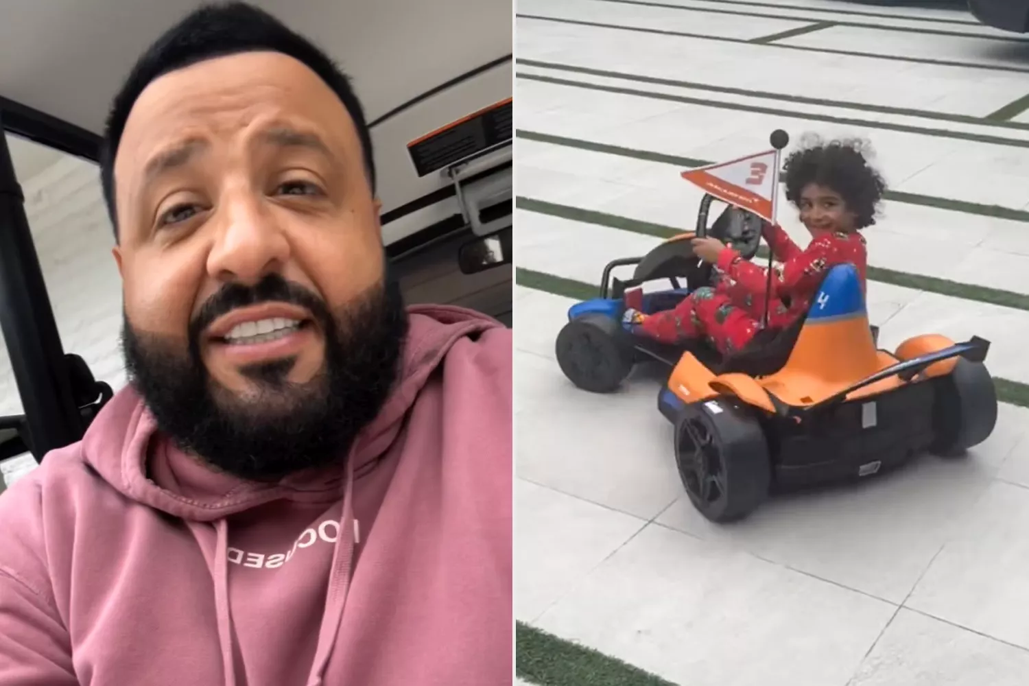 DJ Khaled surprises kids with go karts