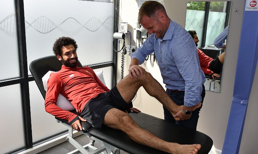 In pictures: Mo undergoes a medical at Melwood - Liverpool FC