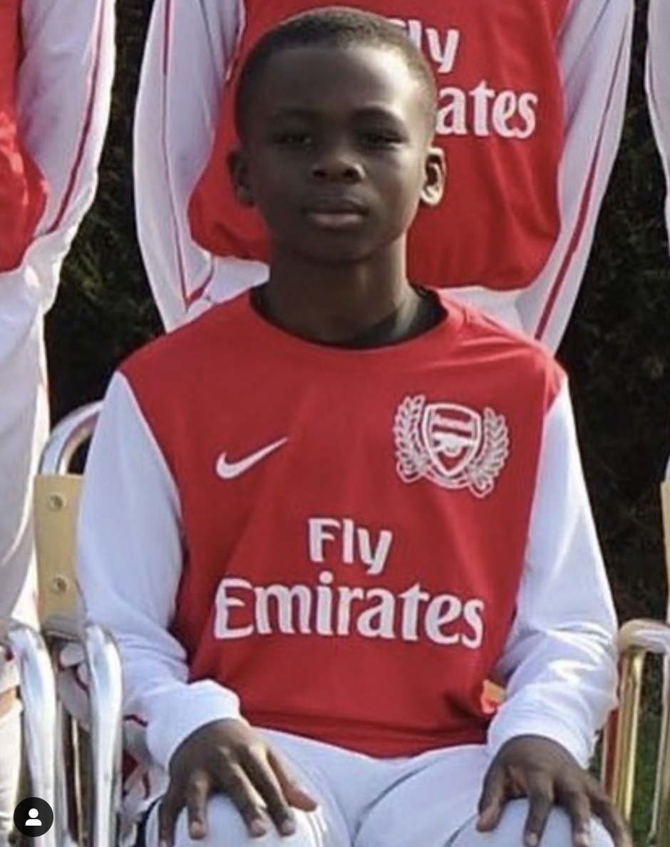 Arsenal star Saka was born in West London and rose through the ranks with the Gunners from the age of seven