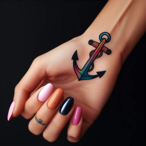 Anchor Wrist Tattoo