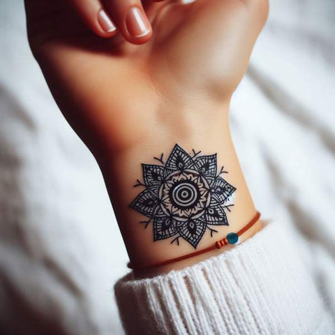 Mandala Wrist Tattoo