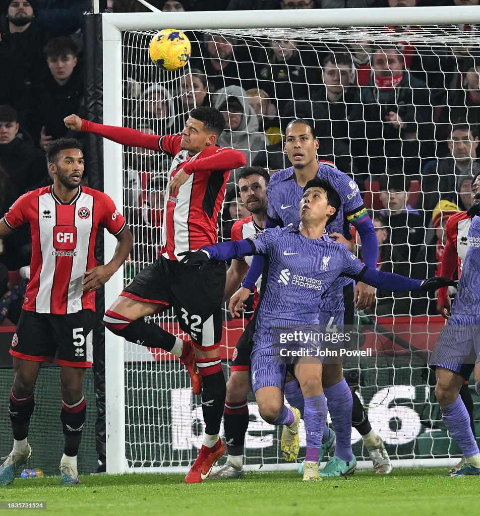 Wataru Endo of Liverpool in action during the Premier League match... News  Photo - Getty Images