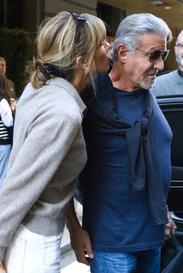 Sylvester Stallone and Jennifer Flavin Show Playful PDA After Reconciling:  Pic | Entertainment Tonight