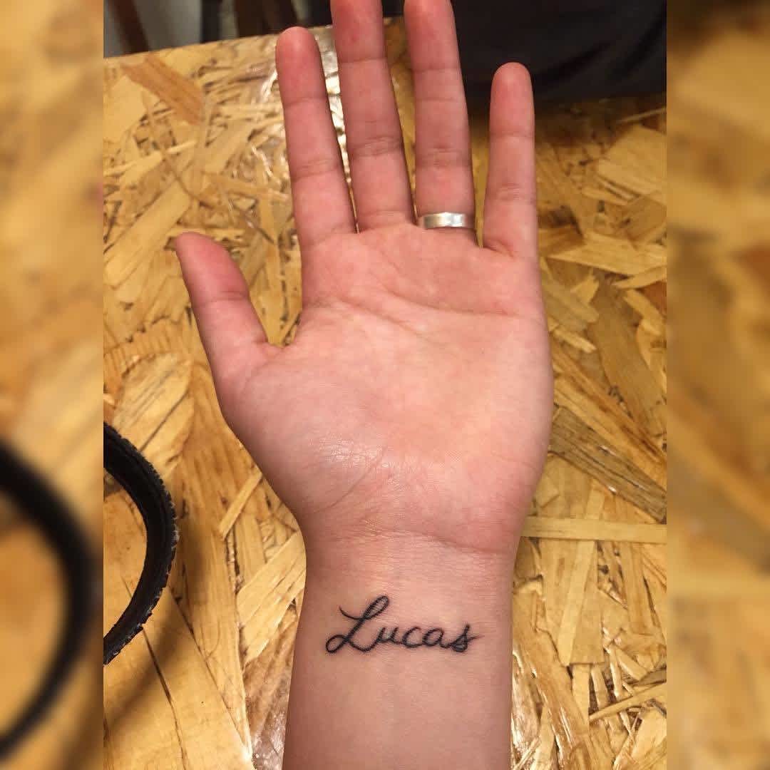 Wrist Baby Name Tattoo