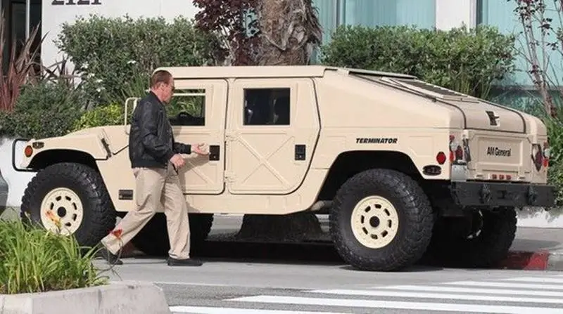 Speaking of big SUVs, here's Arnold Schwarzenegger's Hummer H1 Slant Back. His biege finished H1 is one of his most prized possessions and has been used in his marketing campaigns as well. (Photo: Zimbo)