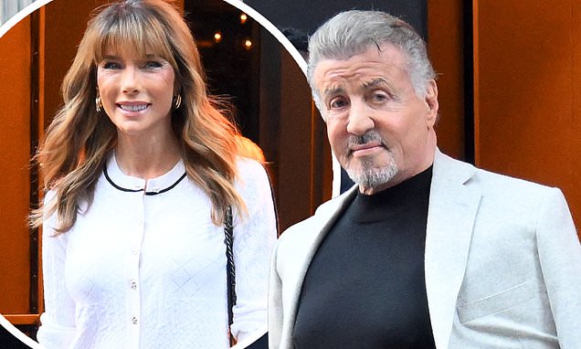 Sylvester Stallone makes FIRST public outing since the death of his Rocky co -star Carl Weathers while stepping out with his wife Jennifer Flavin in NYC  | Daily Mail Online