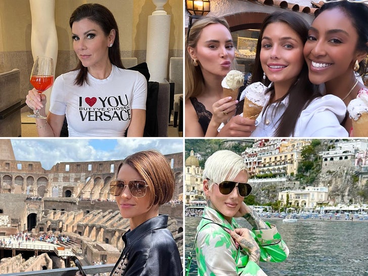 Celebs Vacaying In Italy