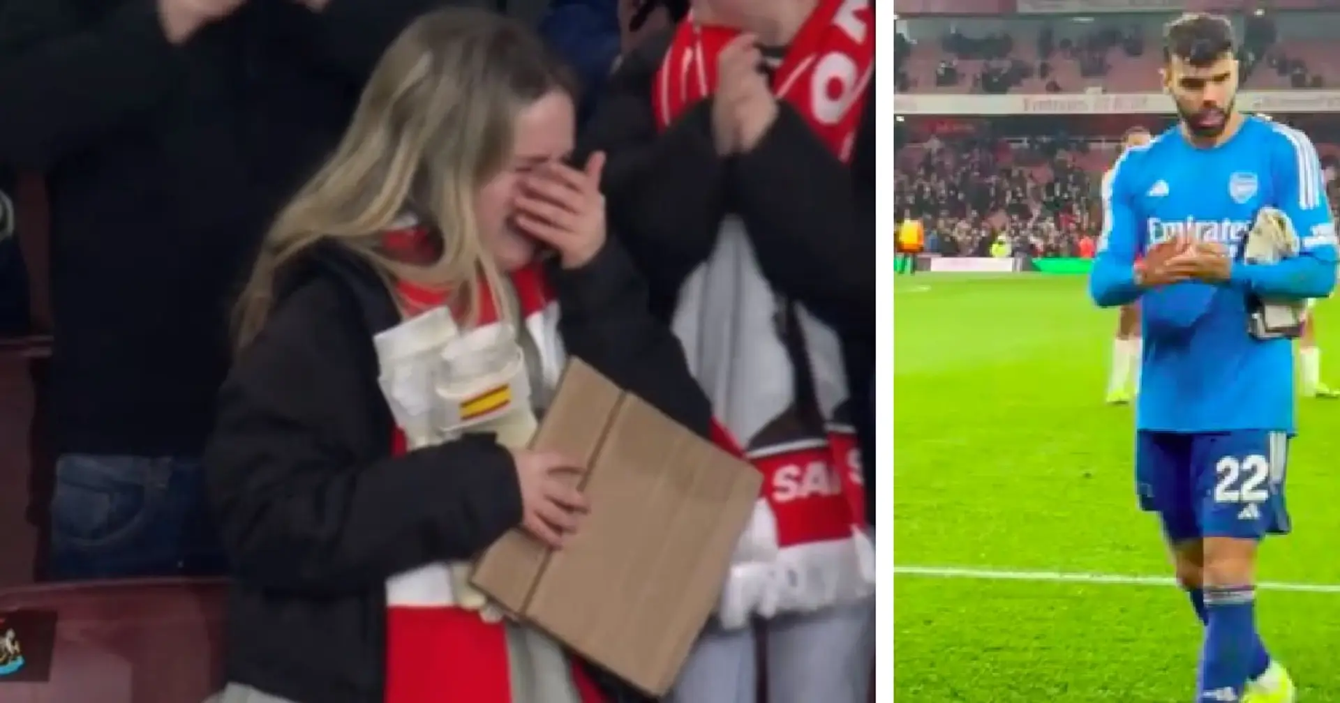 David Raya makes young Arsenal fan's dream come true