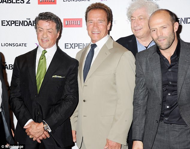 Hero trio: Sly, Arnie and Jason met on the set of The Expendables in 2010. Here they are seen at the UK premiere of The Expendables 2  in 2012