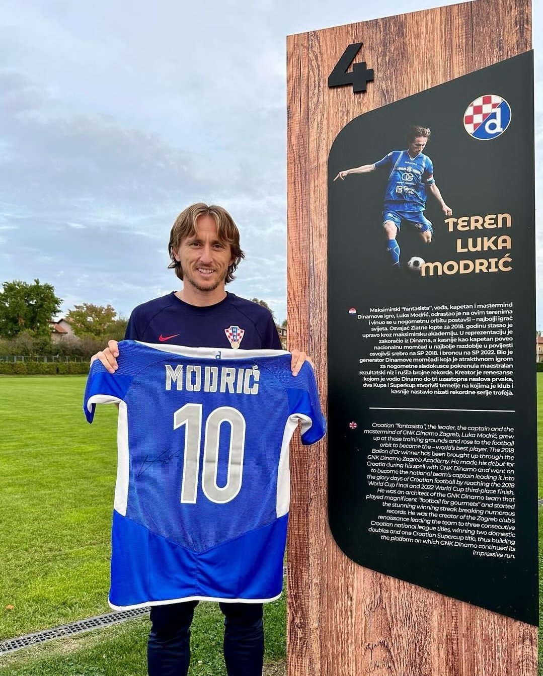 Madrid Xtra on X: "Luka Modrić back at Dinamo Zagreb where he visited the  training pitch named after him. ️ https://t.co/mTYjPN3Ec8" / X