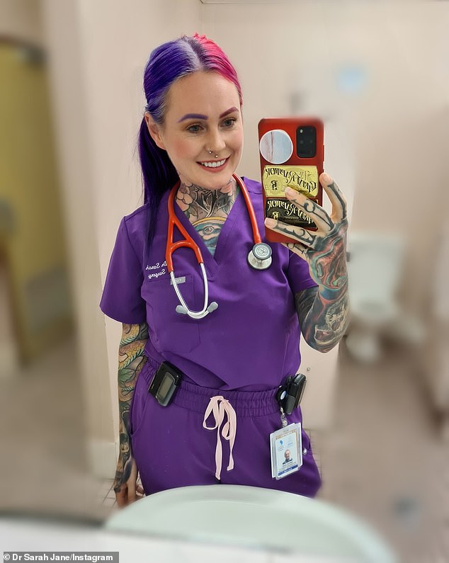 Australia's most tattooed doctor, Dr Sarah Jane Gray, has revealed how her body art obsession began with a simple rose tattoo but now has a huge impact on every aspect of her life