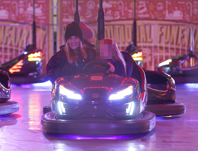 Walking in a Winter Wonderland! The A-list couple attended the press night for the Christmas spectacular and could be seen having a whale of a time on the bumper cars with their son Jack, five