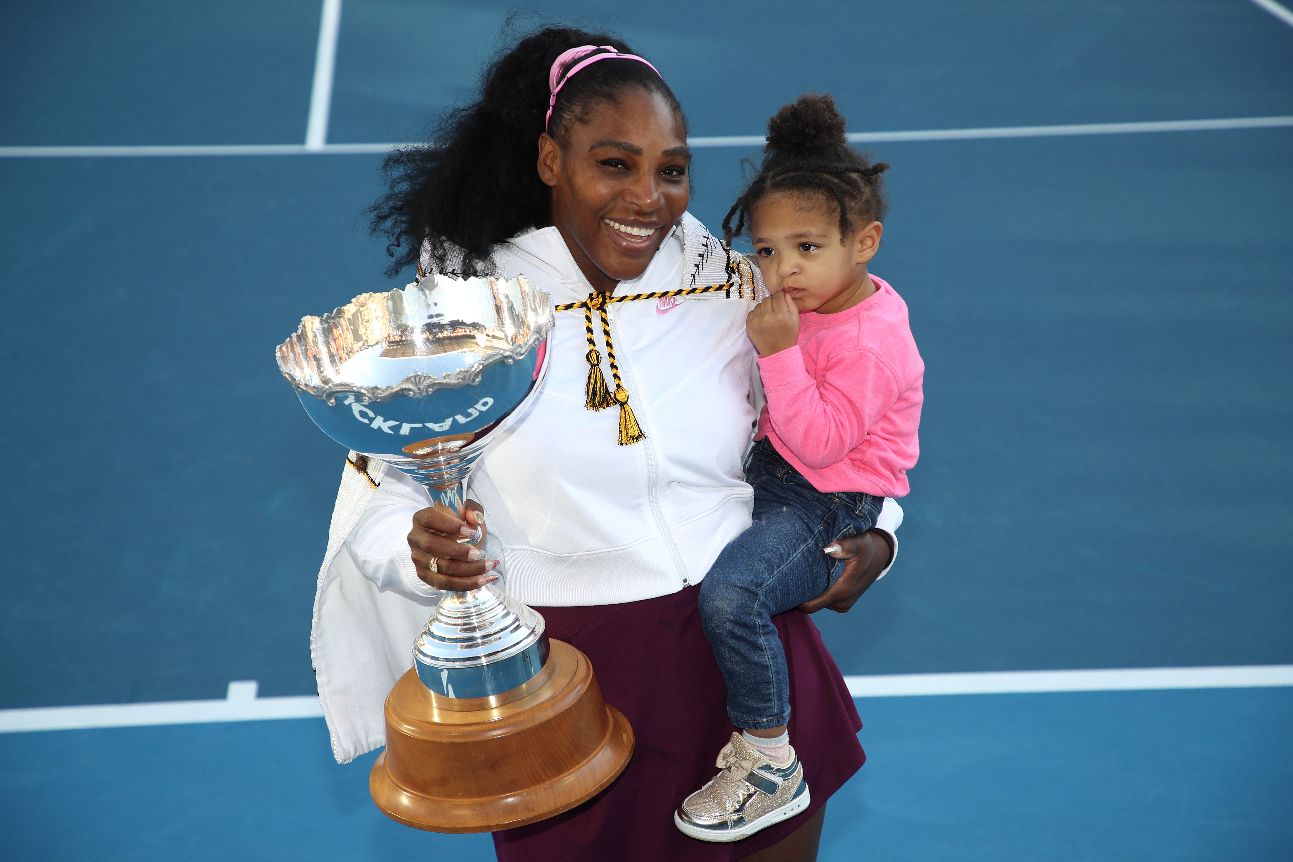 Serena Williams Documented Daughter Alexis Olympia's First Tennis Lesson |  Teen Vogue