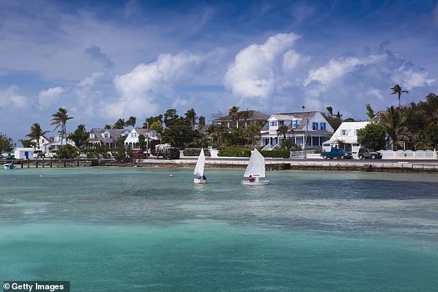 It's been claimed the couple are on the dock at Valentines Resort & Marina at Harbour Island