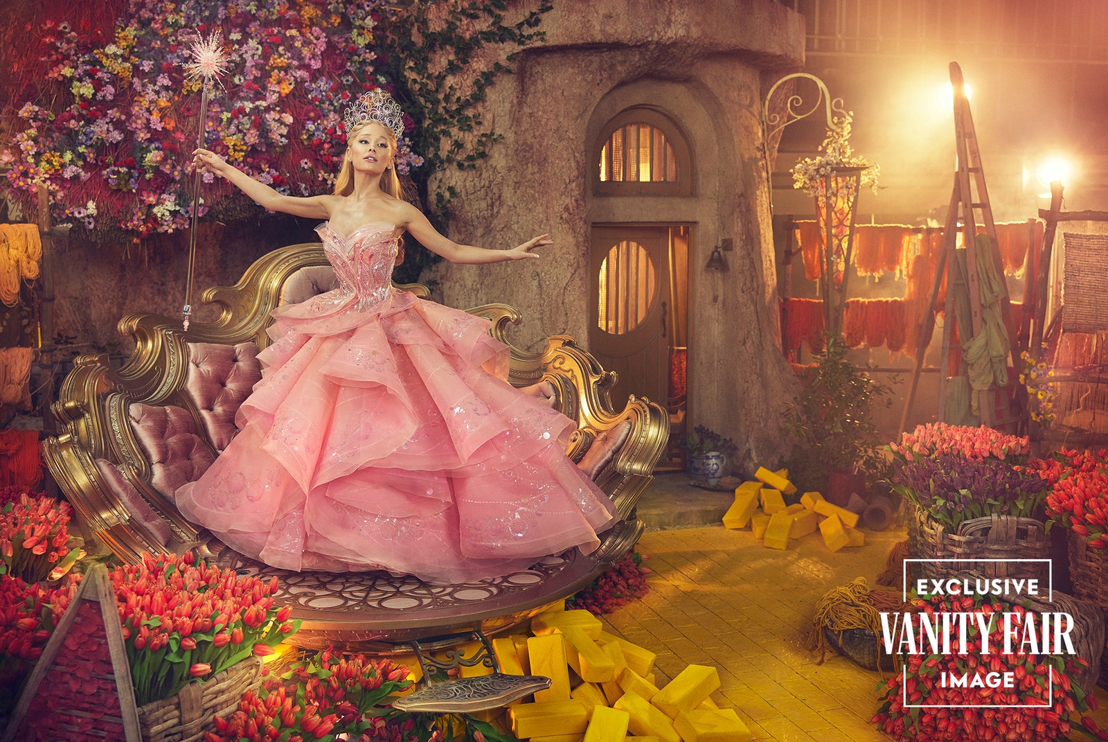 Ariana Grande as Glinda in ‘Wicked