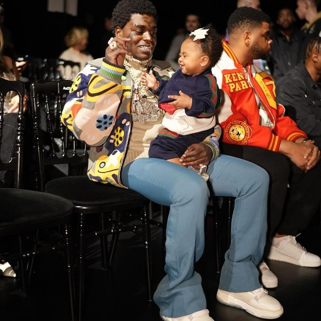 KODAK BLACK CELBRATES DAUGHTER'S BIRTHDAY DURING PFW 2023