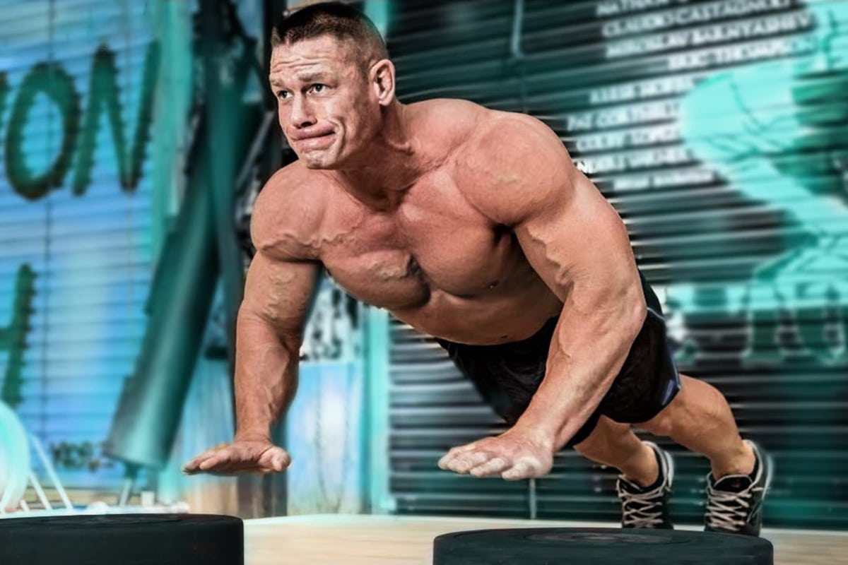 John cena doing push ups