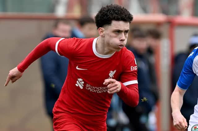 Liverpool youngster Kieran Morrison. (Photo by Nick Taylor/Liverpool FC/Liverpool FC via Getty Images)