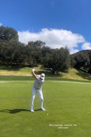 Travis Kelce would not be distracted by Taylor Swift on the golf course