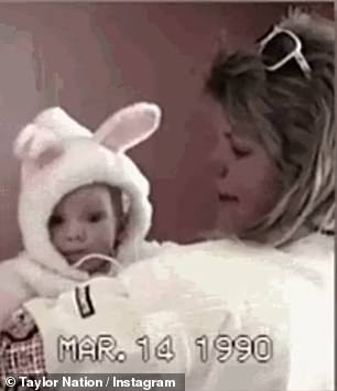 Taylor Swift was three-months-old when this video of her mother, Andrea Swift, was shot in 1990